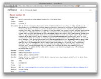 screenshot: SRU/W web service